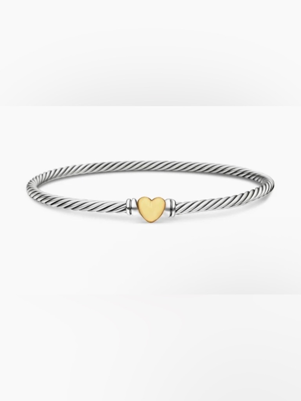 Cable Flexible Hinged Bangle Bracelet